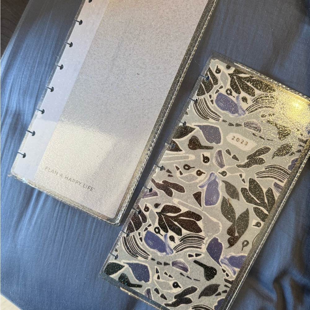 Happy Planner Skinny Classic Glitter covers